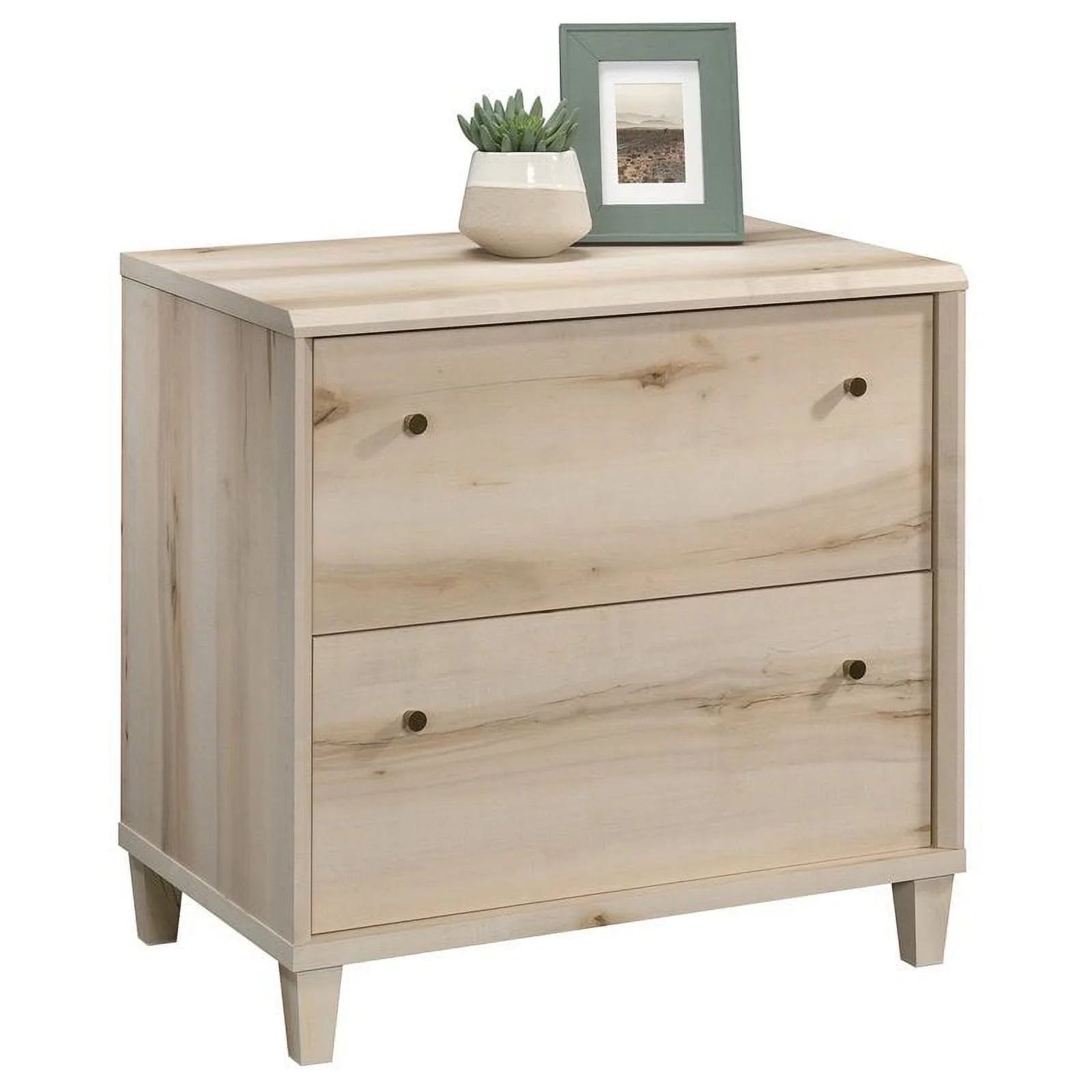 Contemporary Engineered Wood Lateral File Cabinet in Maple A5030