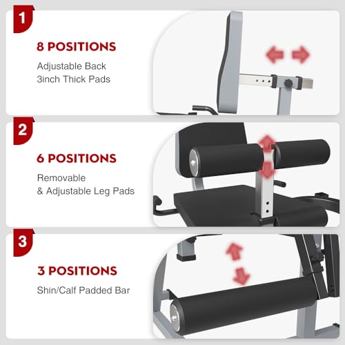 Adjustable Leg Extension and Curl Machine Y507