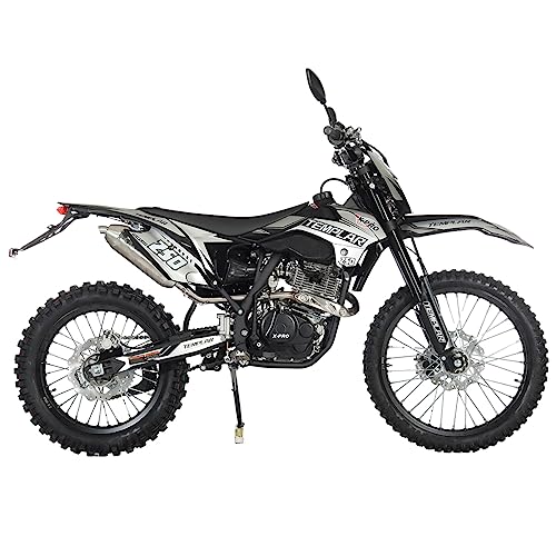 250cc Dirt Bike with 5-Speed Manual Transmission, Electric/Kick Start, 21"/18" Wheels Y167929
