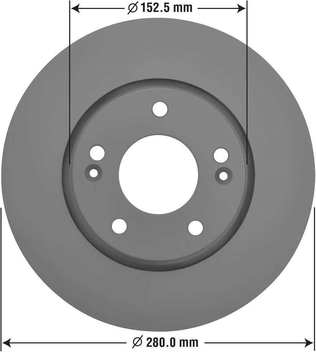 Pack of 2 Front Brake Rotor G407