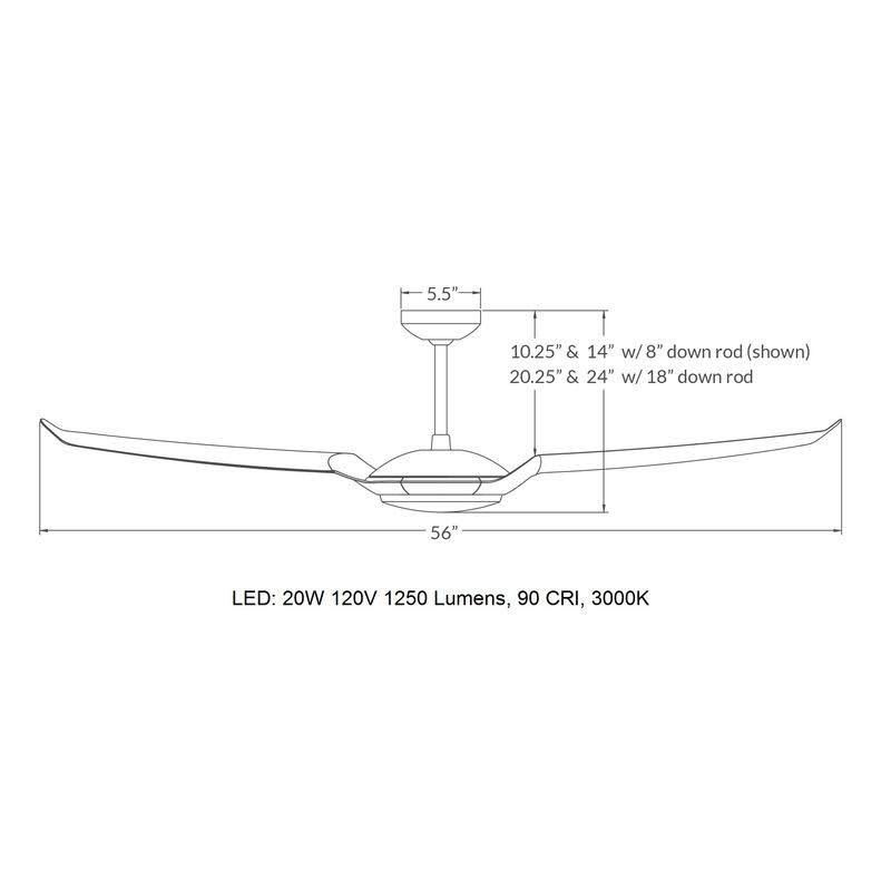 IC/Air3 56x22 Ceiling Fan I5383