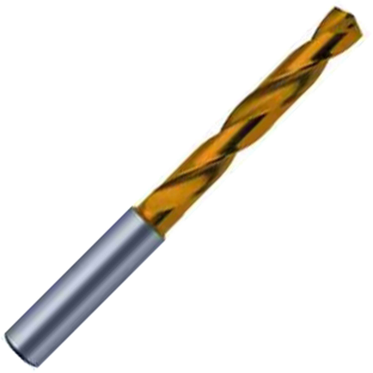 25/64x22 Carbide Coolant Fed Drill, Reinforced Straight Shank, 61mm LOC B69297