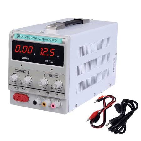 30V 5A 110V Precision Variable DC Digital Lab Power Supply with Clip O22330
