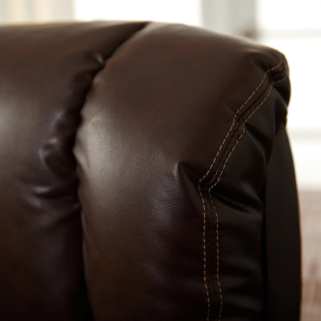 Biscuit Brown Faux Leather Ergonomic Executive Chair A684127