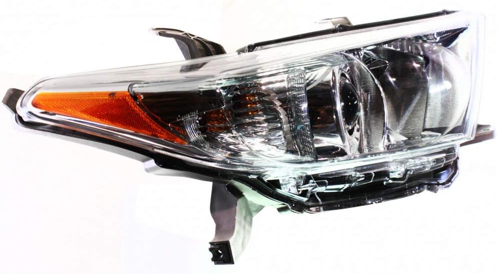Passenger Side Headlight Assembly for Toyota Highlander 2010 Sport Model D172