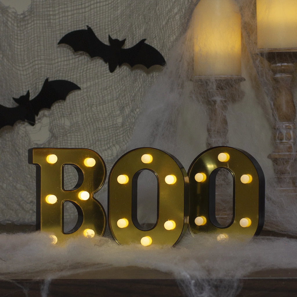 Black and Gold Halloween Marquee Sign D30667
