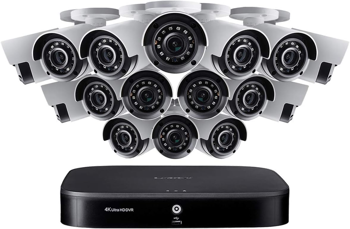16 Channel 4K Wired Security Camera System with 16 Cameras and 3TB DVR N84280