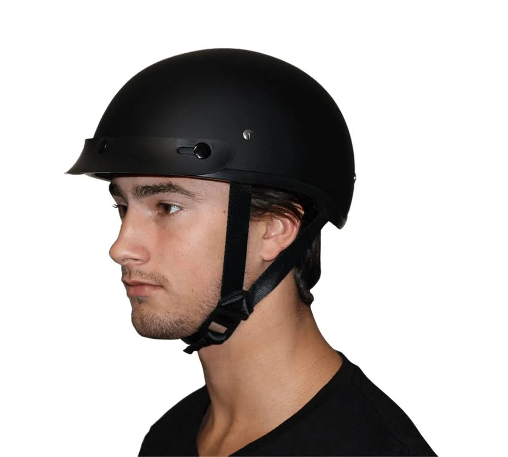Dull Black Skull Cap V92153