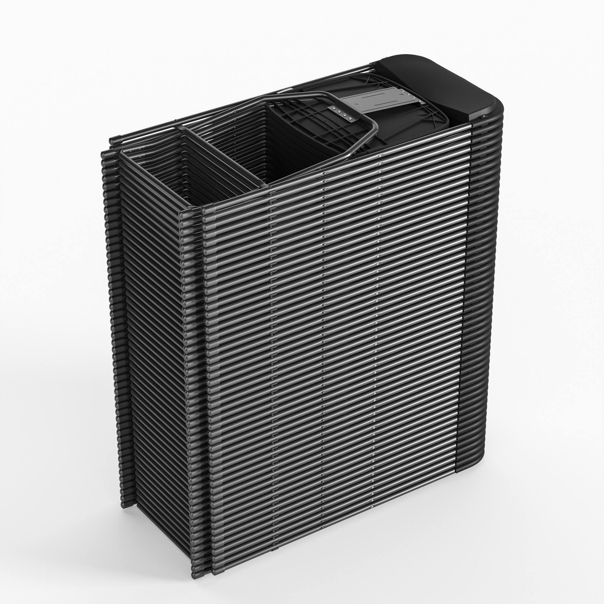 Black Plastic Folding Chair 6 Pack I7013