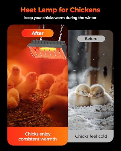 250W Waterproof Infrared Heat Lamp with Adjustable Temp & Height S799188