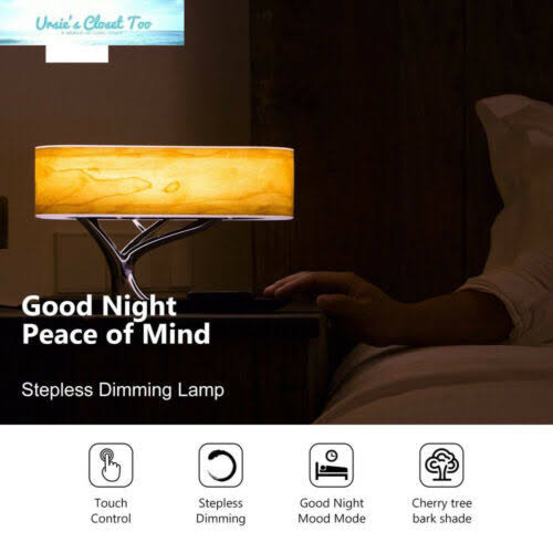 Bedside Lamp with Bluetooth Speaker and Wireless Charger K8827
