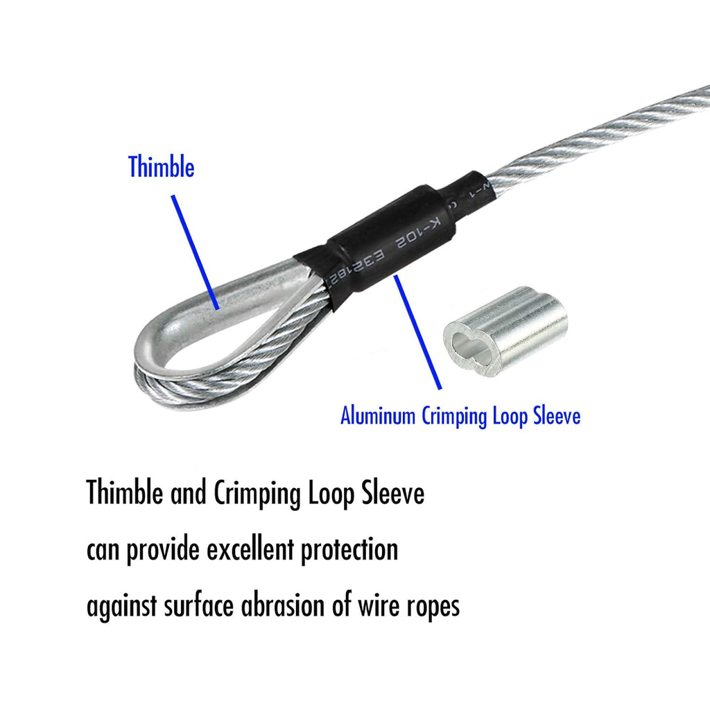 Galvanized Steel Zipline Cable 150 FT R8599