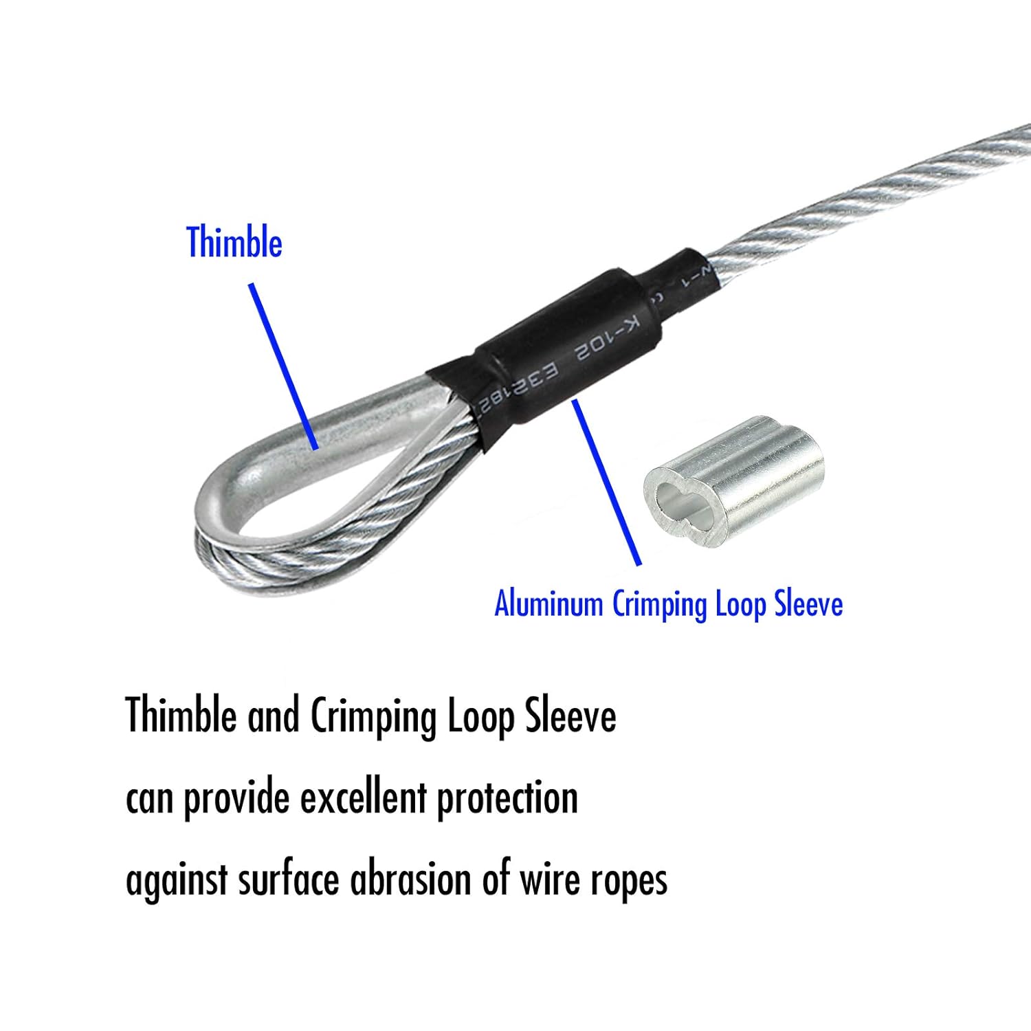 Galvanized Steel Zipline Cable 150 FT R8599