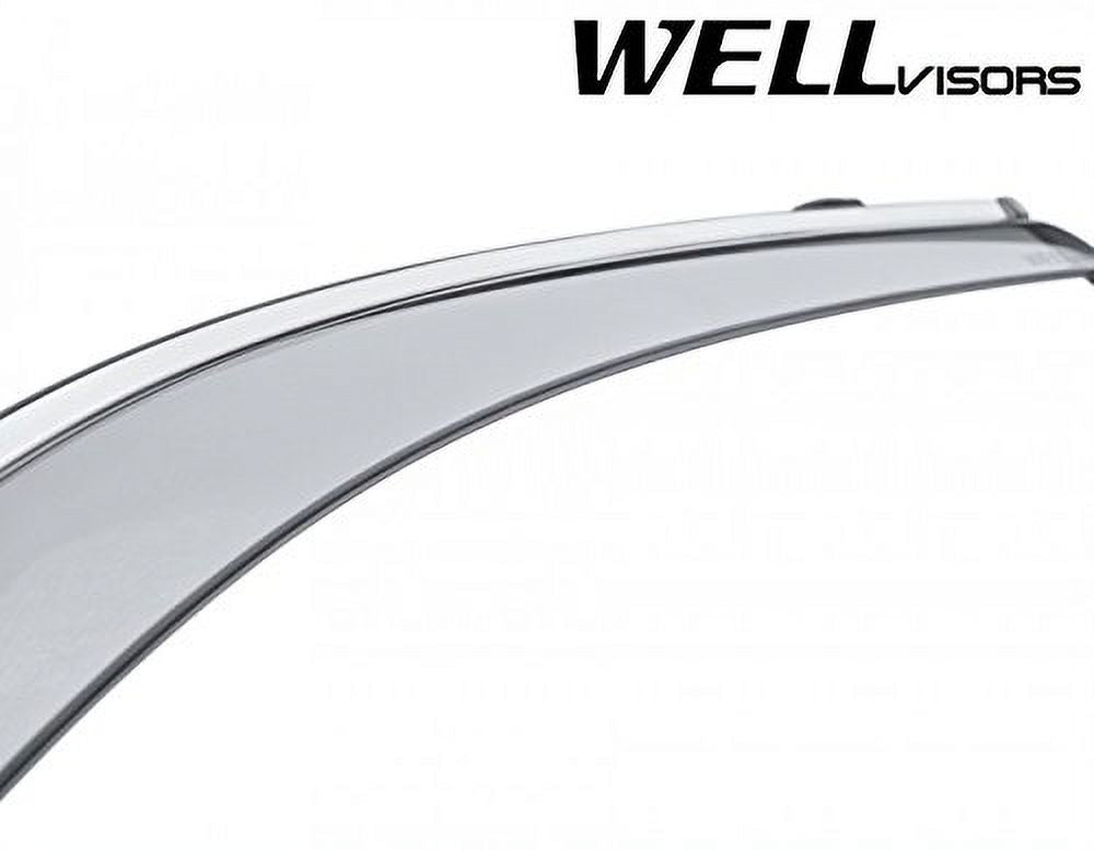 Chrome Trim Side Window Visors Deflectors for Volkswagen Atlas Z77492