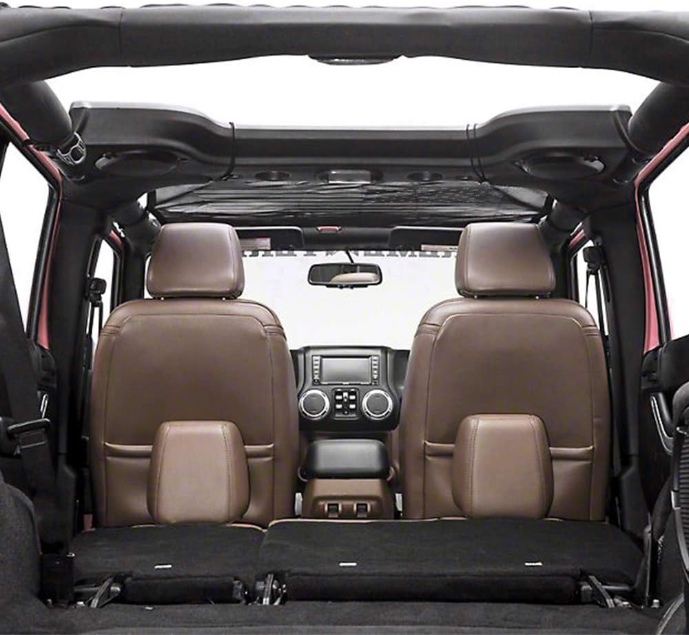 Black Mesh Shade Top Sunshade Cover for Jeep Wrangler JK JKU 2/4-Door H373979