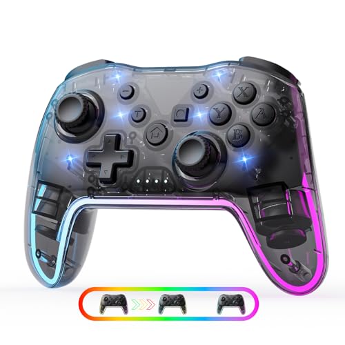 Ergonomic Wireless Gamepad with RGB Lighting V6739