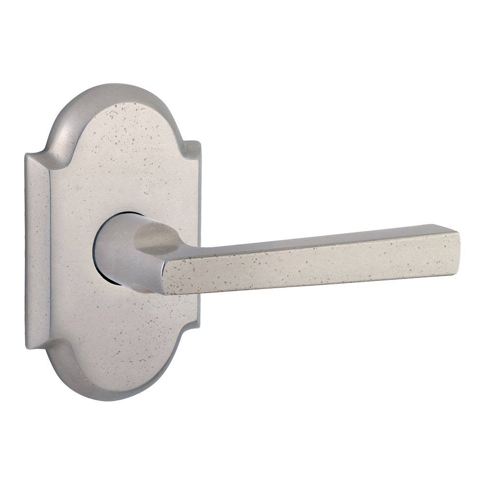 White Bronze Left Handed Taper Passage Leverset J705