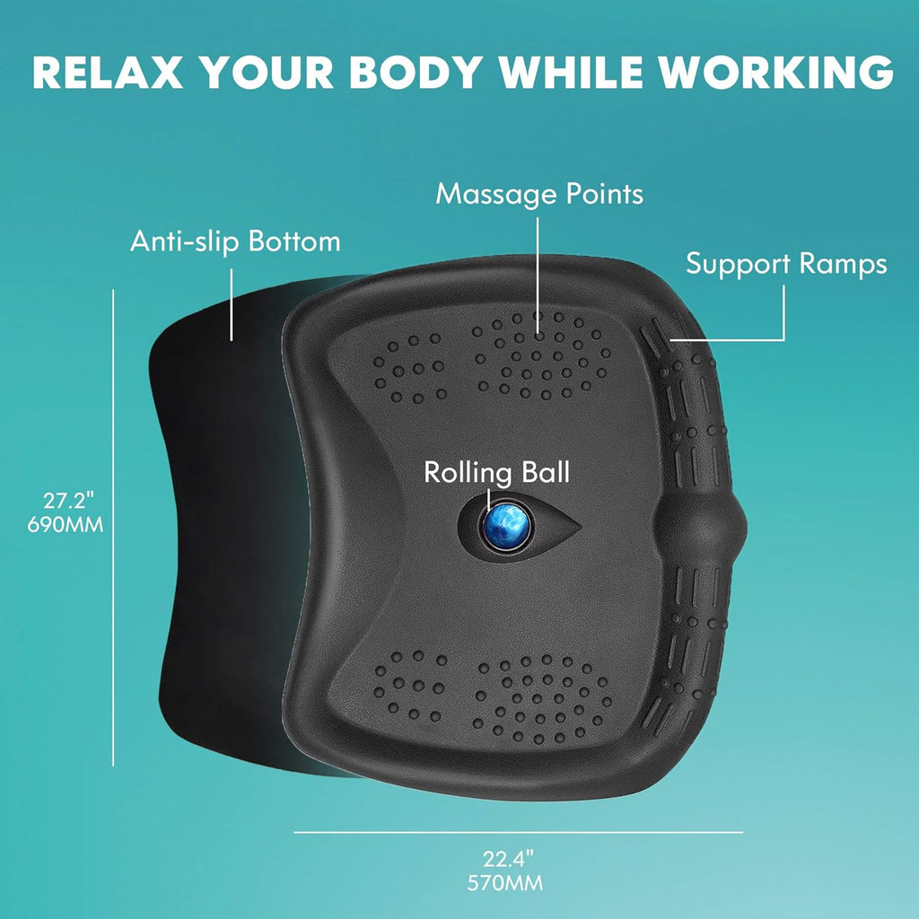 Anti-Fatigue Standing Desk Mat with Foot Massage Ball, Pack of 2 P516