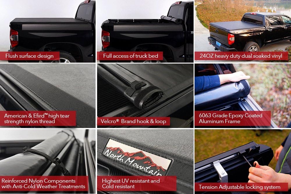 Soft Roll Up Tonneau Cover for Ford Ranger 5ft Bed V44680