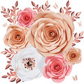 Large 3D Artificial Paper Flower Wall Decor F878822