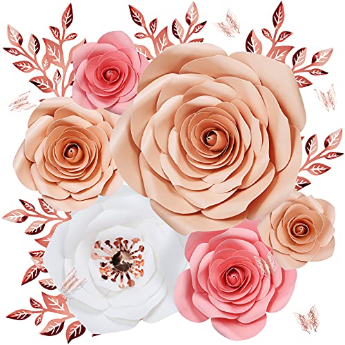 Large 3D Artificial Paper Flower Wall Decor F878822