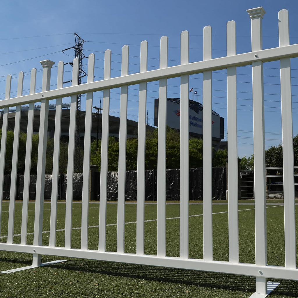 42" H x 92" W Lightweight Portable Vinyl Picket Fence Kit, 2 Panels R7030