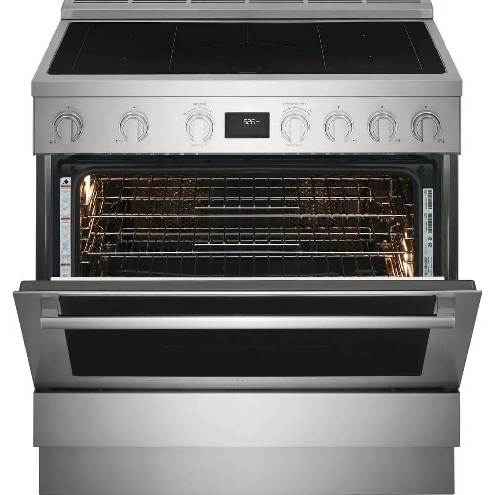 36" Wide 4.4 Cu. Ft. Free Standing Induction Range - Stainless Steel H55779