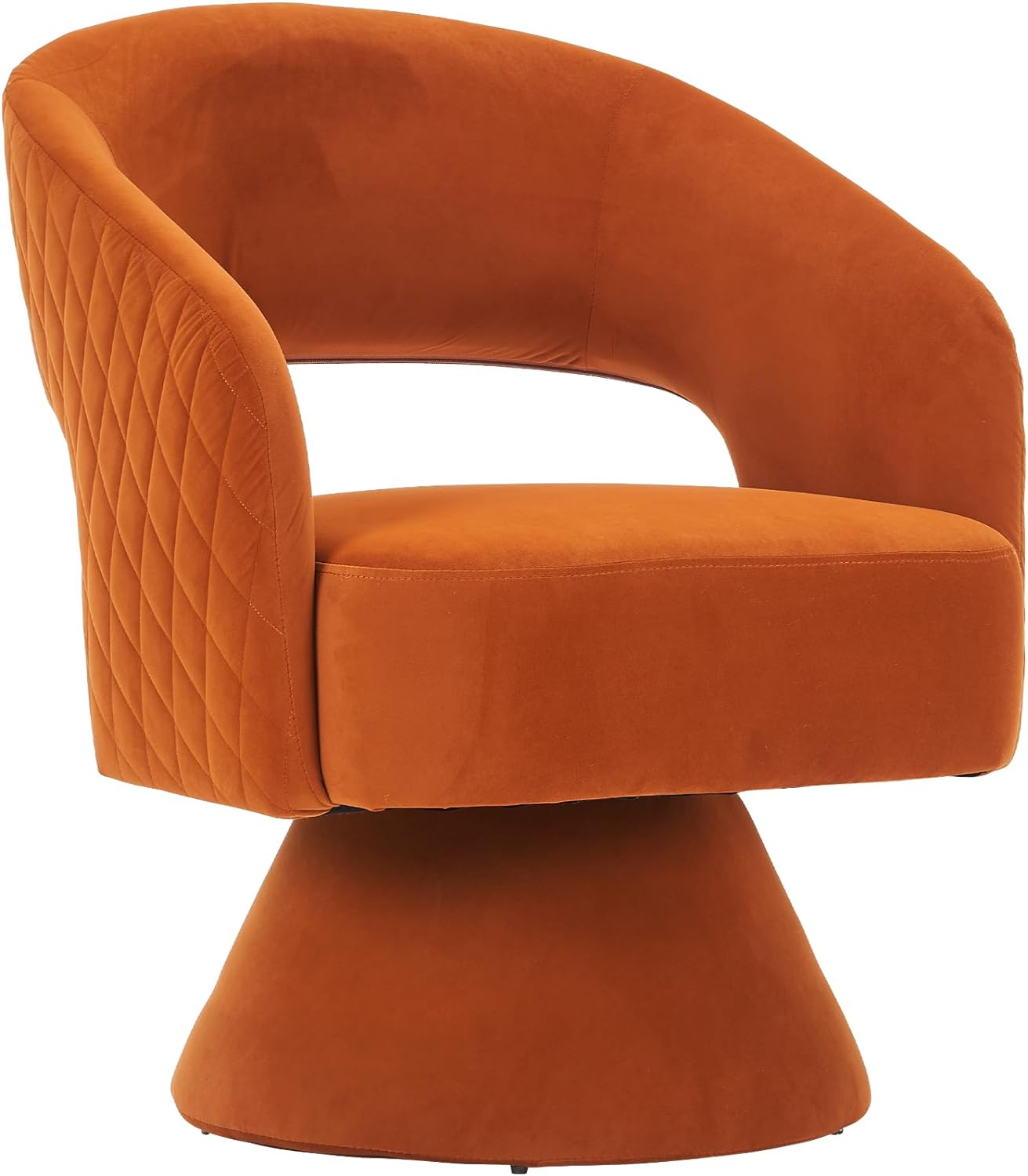Green Velvet Swivel Barrel Chair V852285