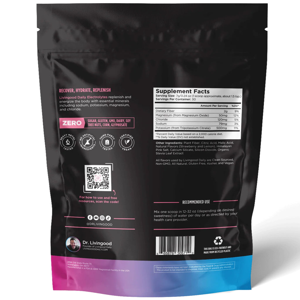 Sugar-Free Strawberry Lemonade Electrolyte Powder W161