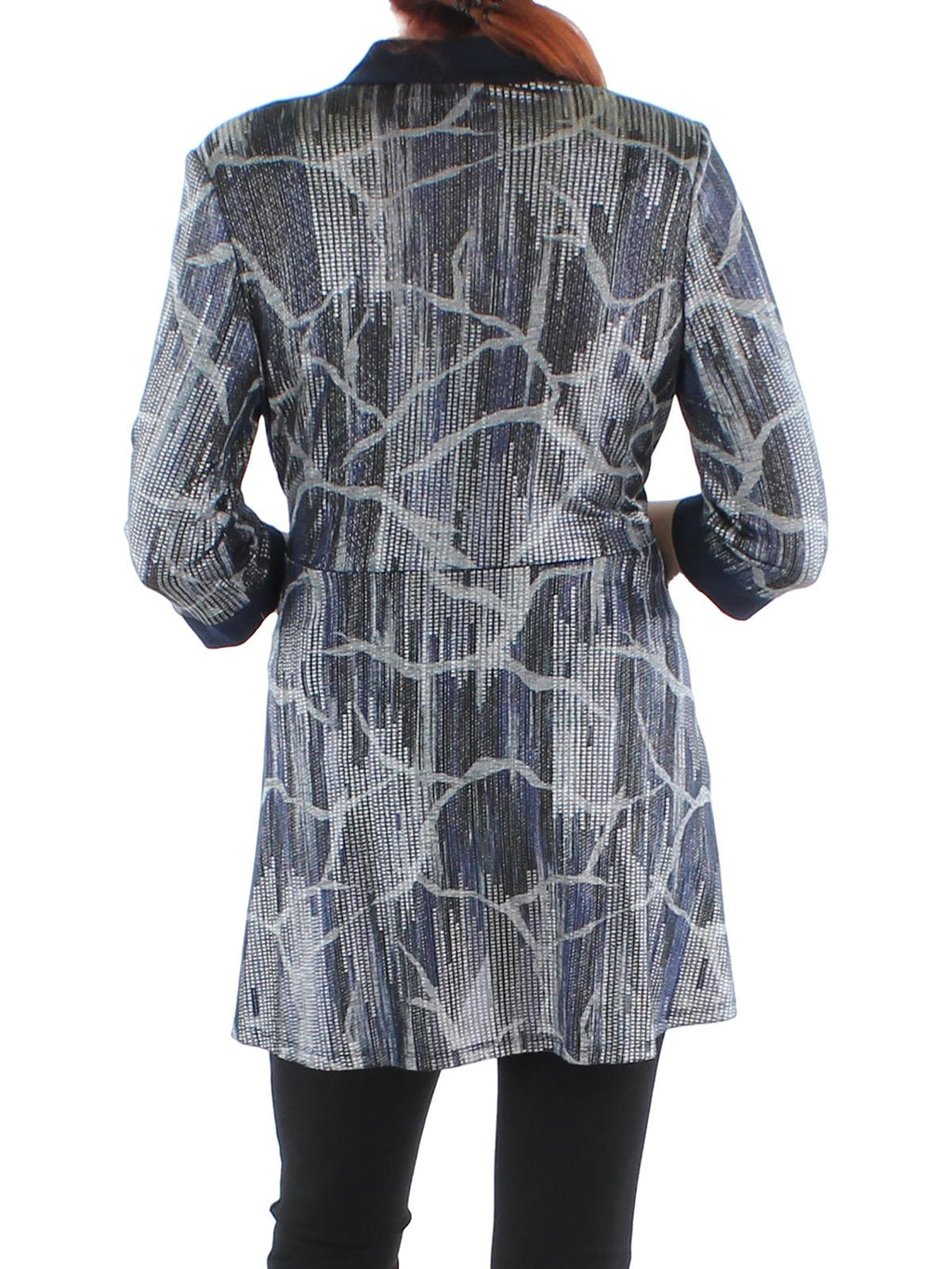 Knit Metallic Duster Blazer Y580902