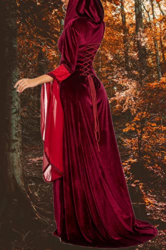 Medieval Victorian Velvet Gothic Dress F131