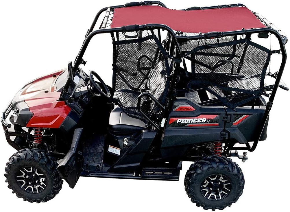 Black Mesh UTV Sun Shade Soft Top Roof Cover U857