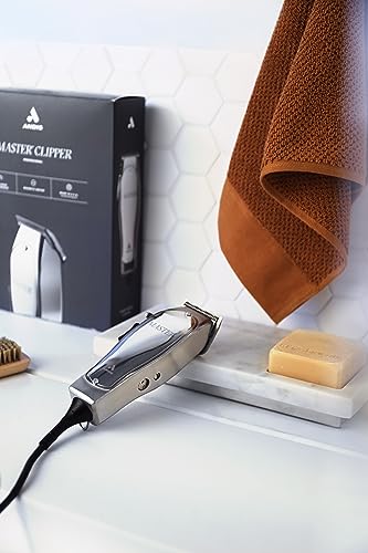 Professional Fade Master Hair Clipper, Adjustable Carbon Steel Fade Blade Clipper, Chrome, Silver Y73490