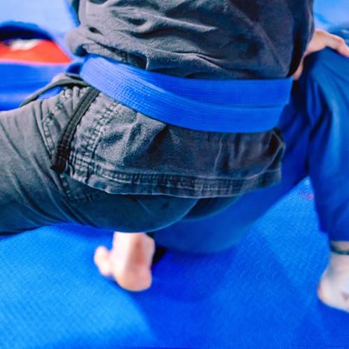 1" Thick EVA Interlocking Foam Gym Flooring Mat, Black (24 Sq Ft) M77734
