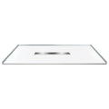 White 63-in Shower Base with Center Drain A95305