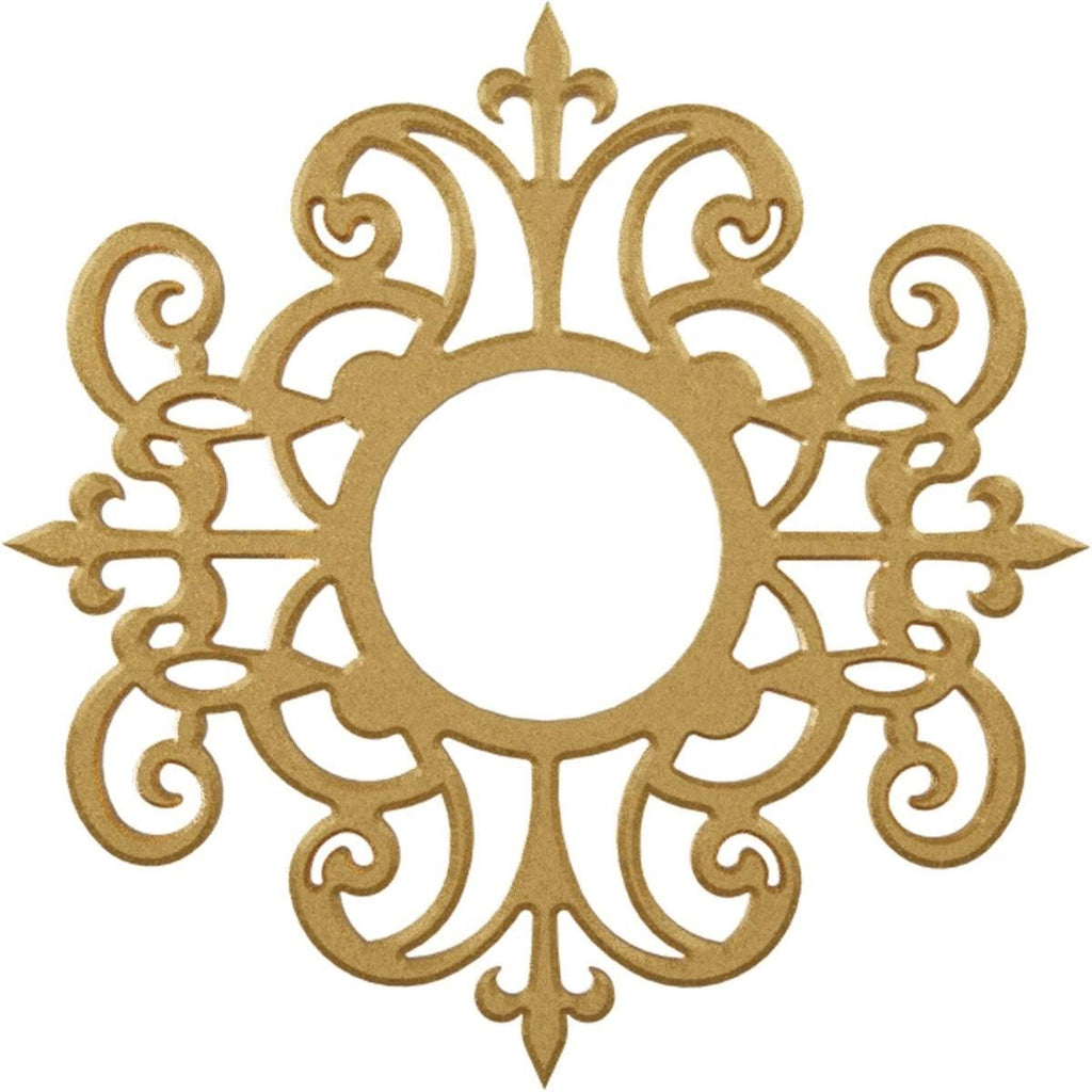 38x22OD x 12 3/8x22ID x 1x22P Dijon PVC Pierced Ceiling Medallion A404166