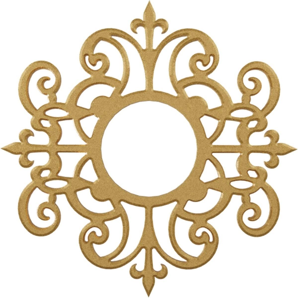 38x22OD x 12 3/8x22ID x 1x22P Dijon PVC Pierced Ceiling Medallion A404166