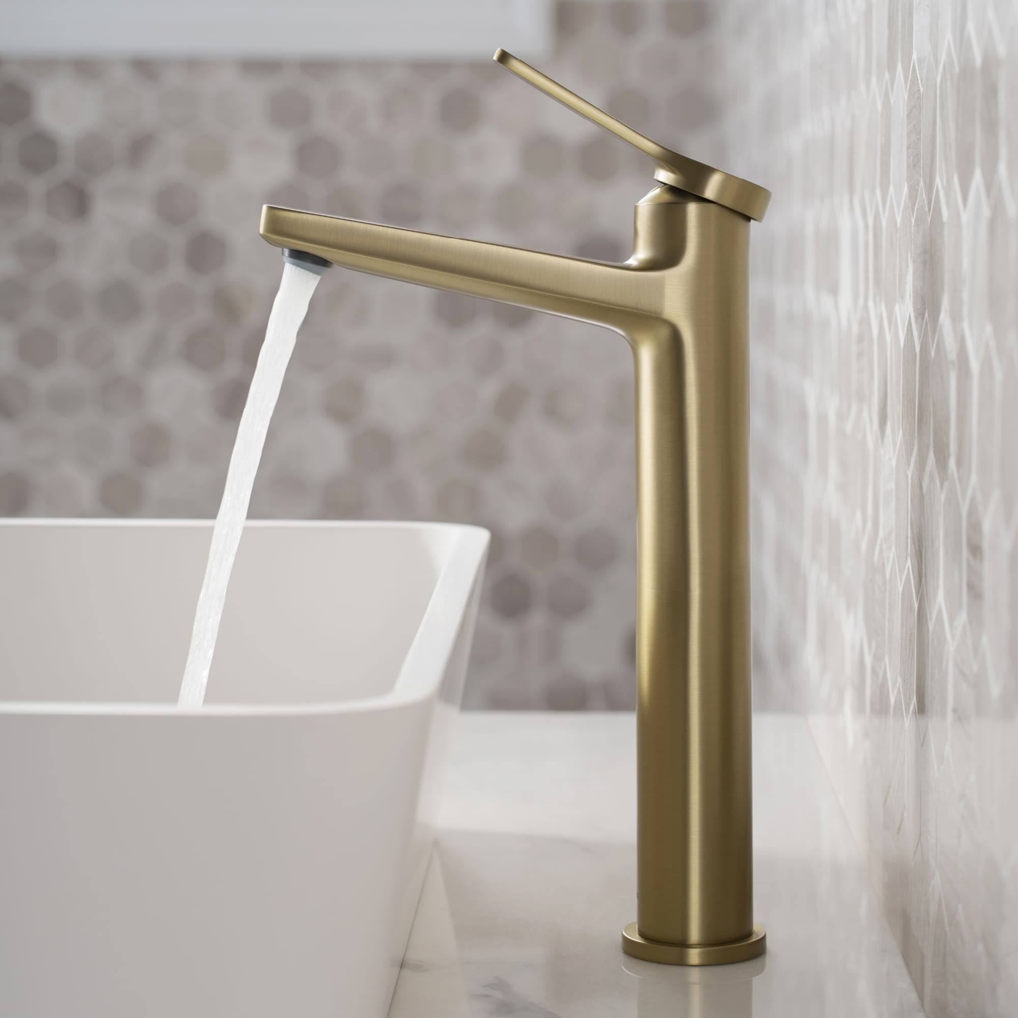 Matte Black Vessel Bathroom Faucet with Towel Bar, Paper Holder, Towel Ring and Robe Hook U346