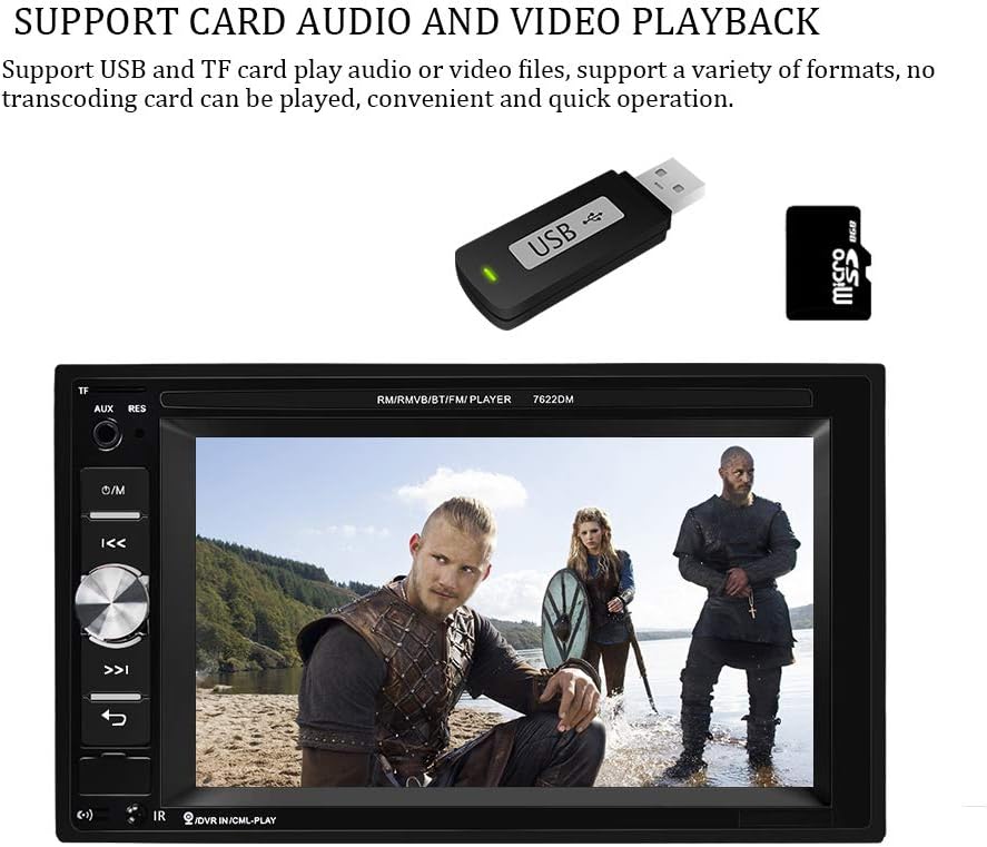 6.2 Inch Touch Screen Car Stereo with Backup Camera N468