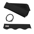 Black Retractable Awning Fabric Replacement 13 x 10 Feet E765
