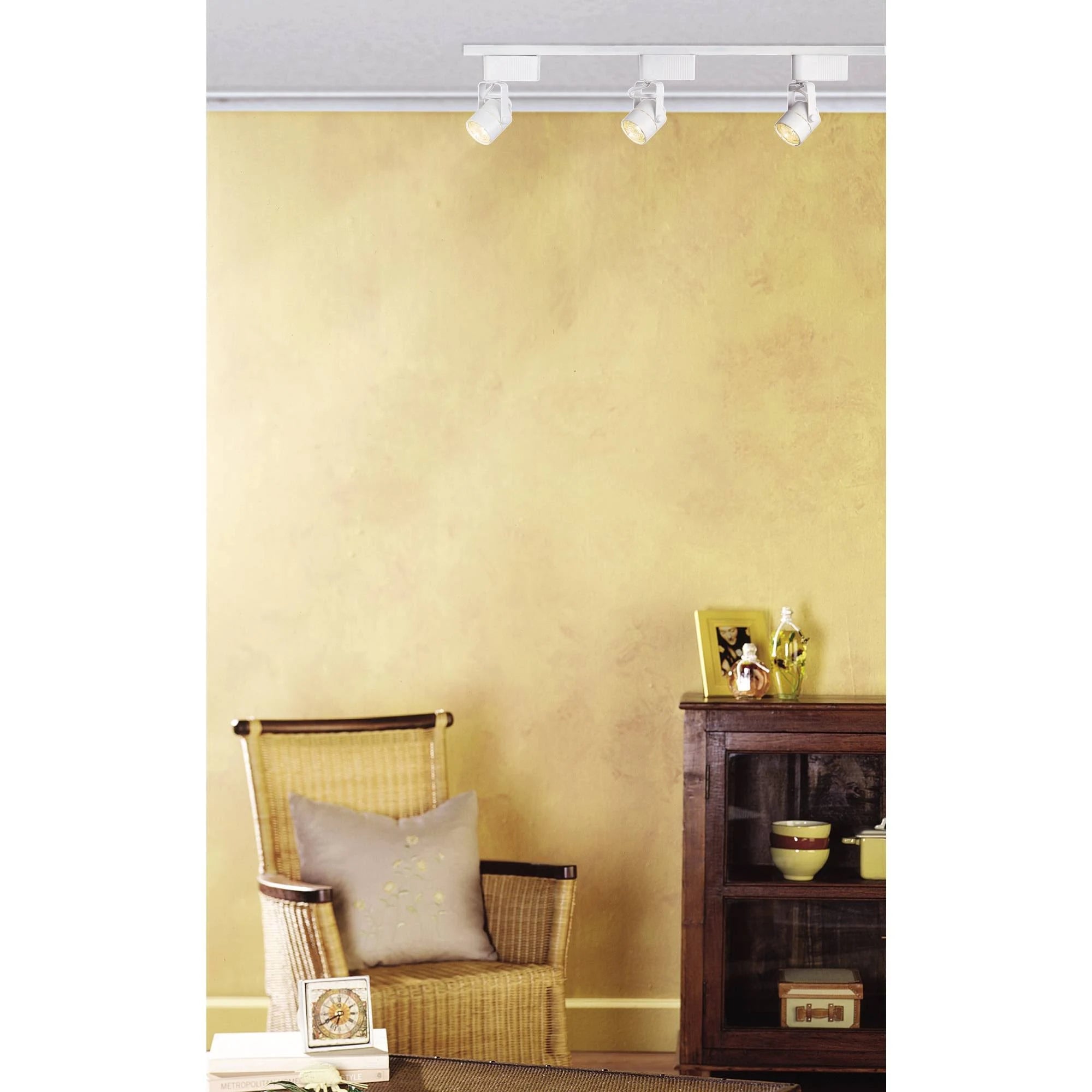White Finish 150 Watt 3-Light Linear Track Kit P8771