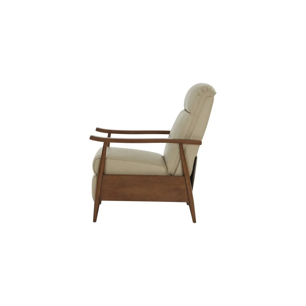 Cream Push Thru The Arms Recliner A48464