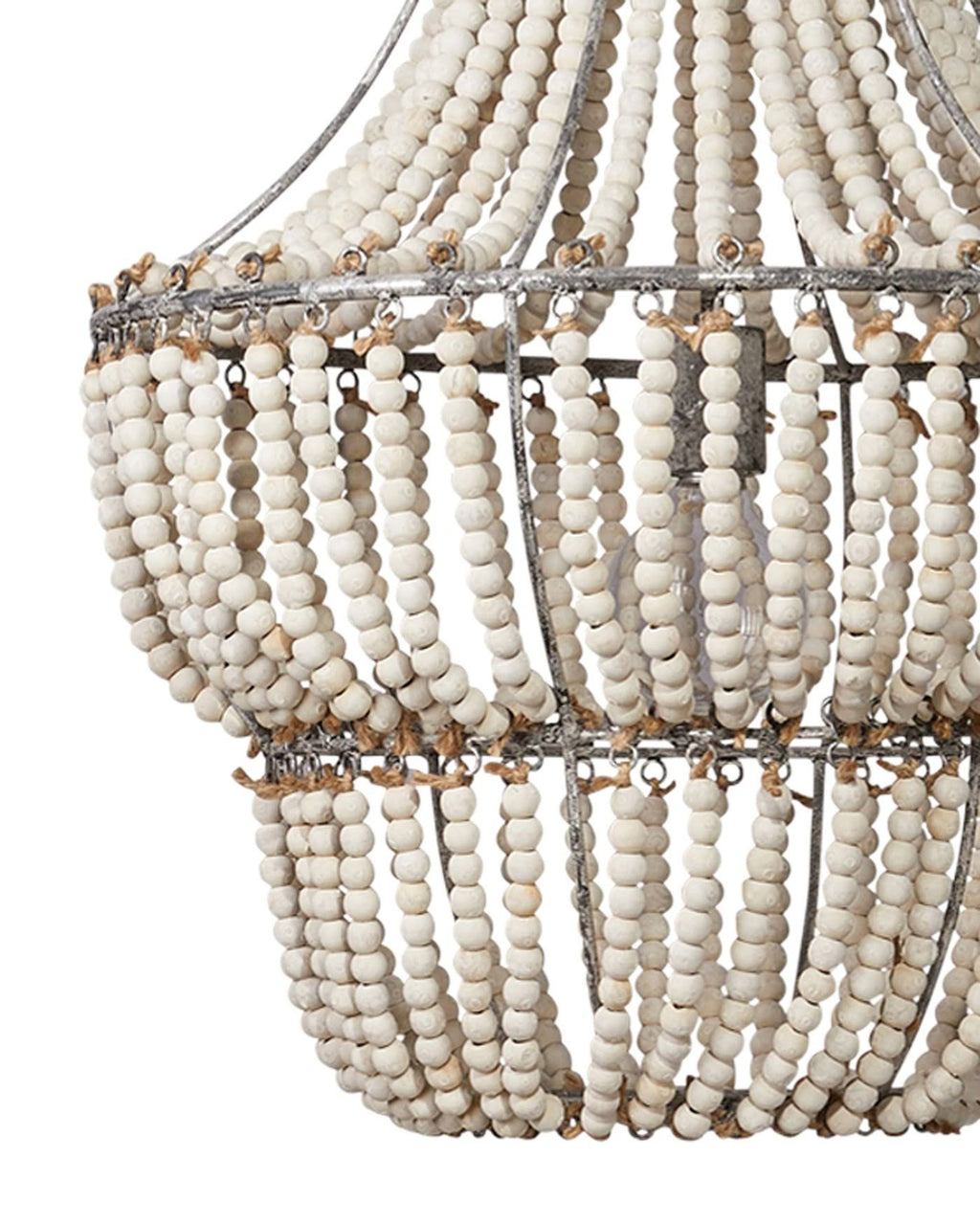 White Beads Chandelier N457