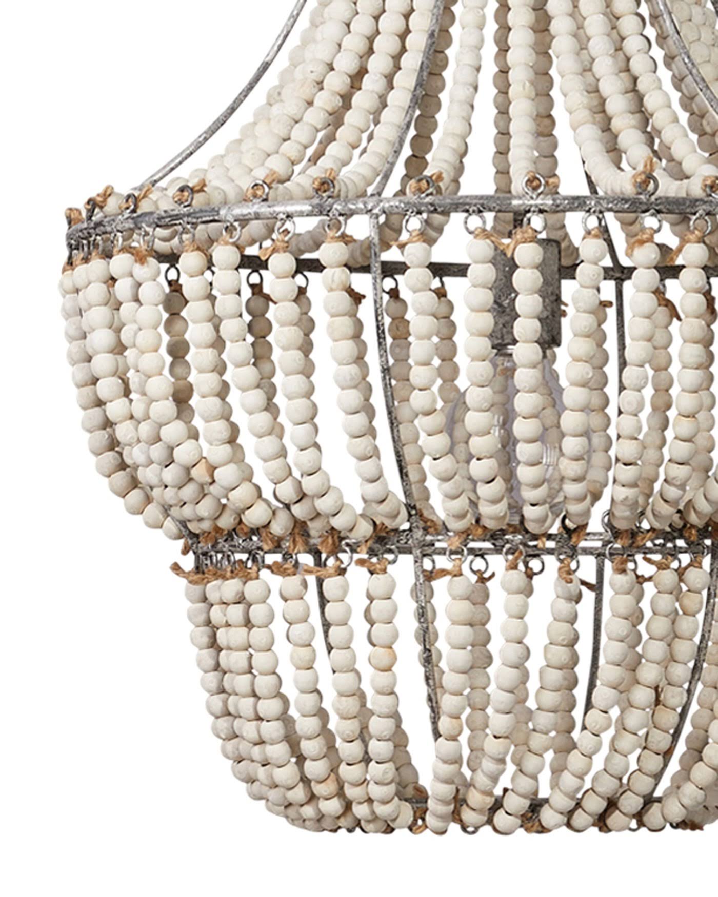 White Beads Chandelier N457