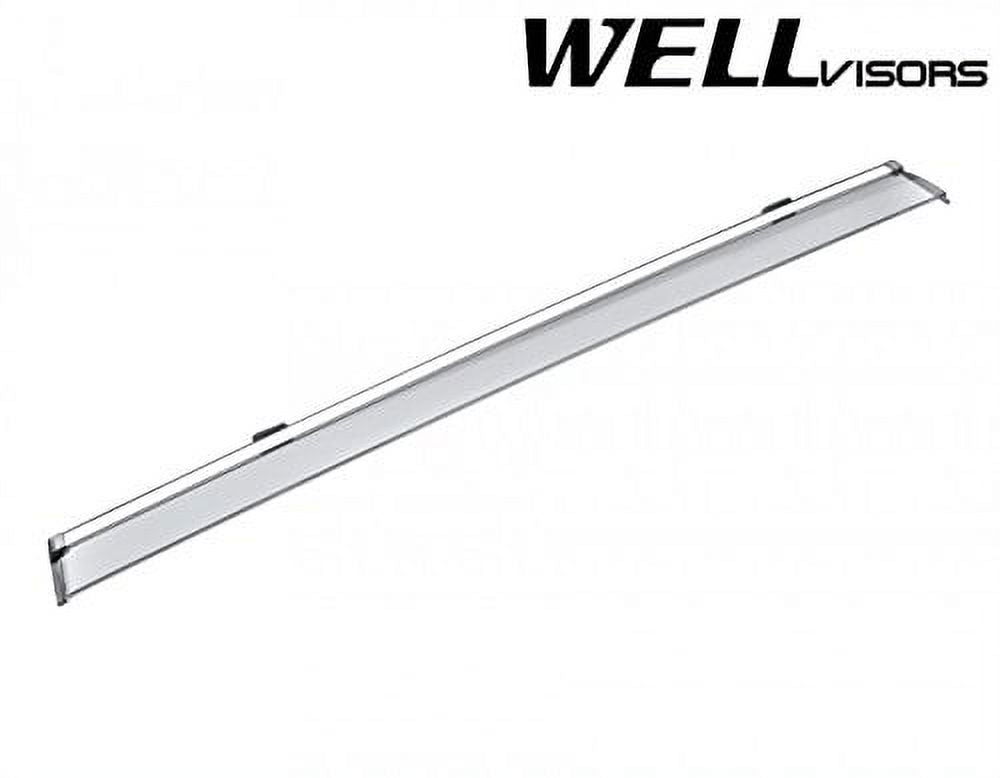 Chrome Trim Side Window Visors Deflectors for Volkswagen Atlas Z77492