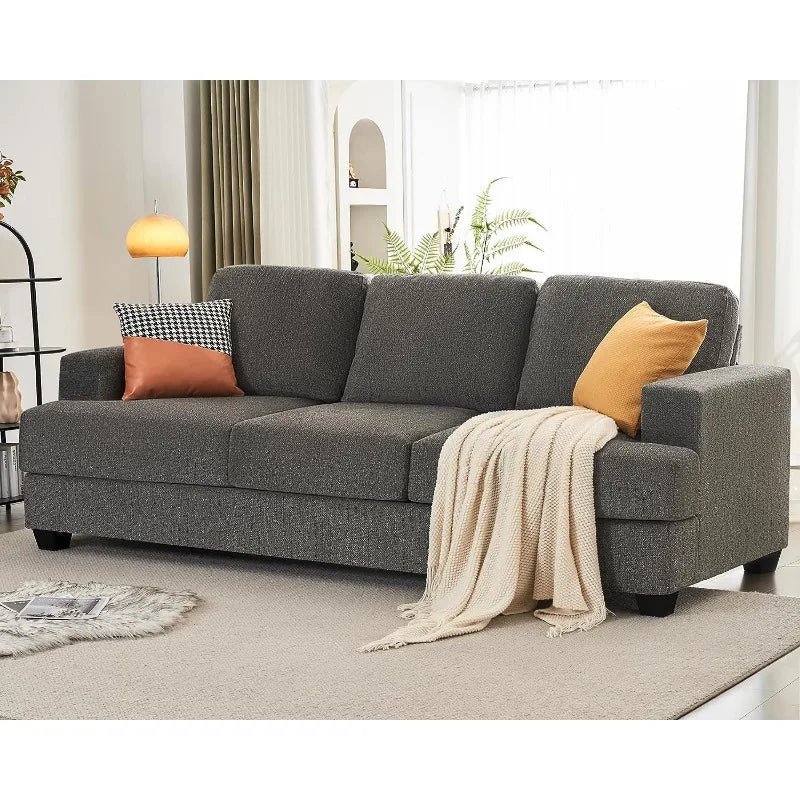 Beige Chenille 3 Seater Sofa Z73289