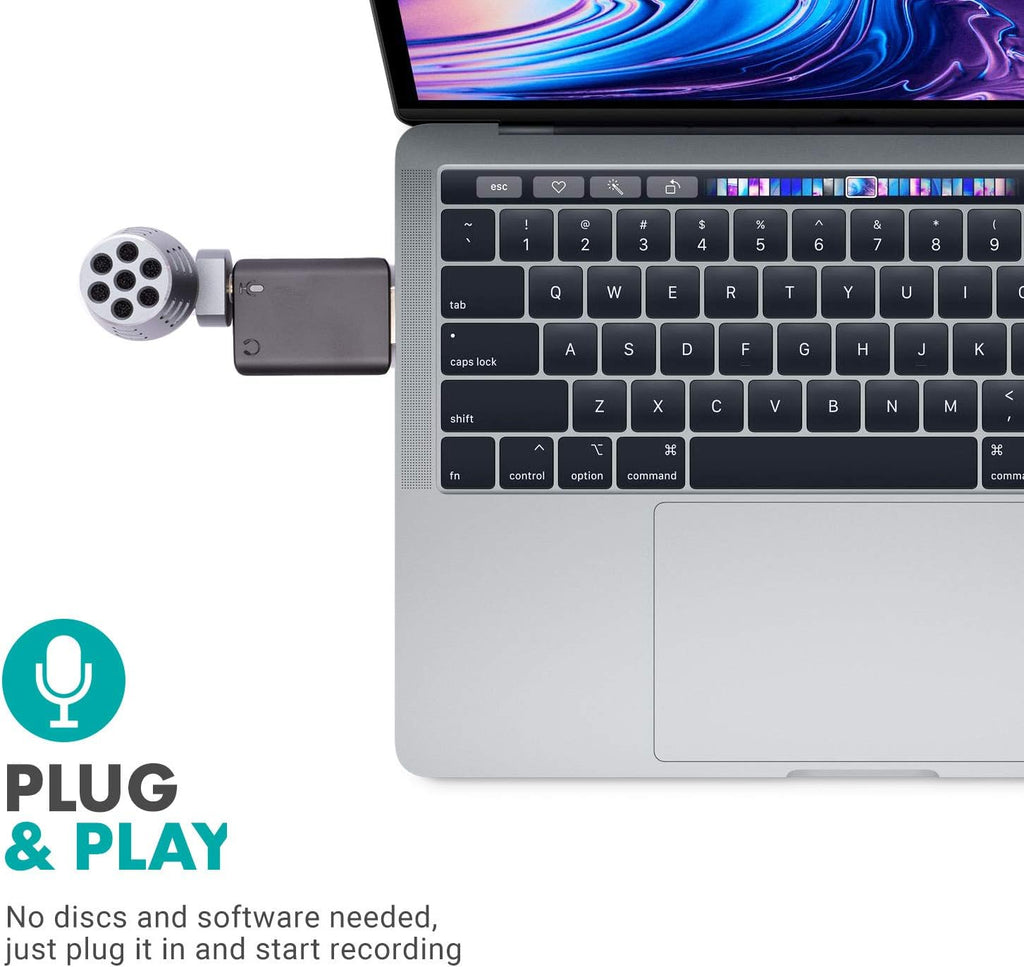 Mini Omnidirectional USB Computer Microphone with USB Adapter Z809