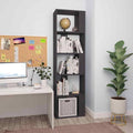 Gray Book Cabinet Room Divider Chipboard N4248