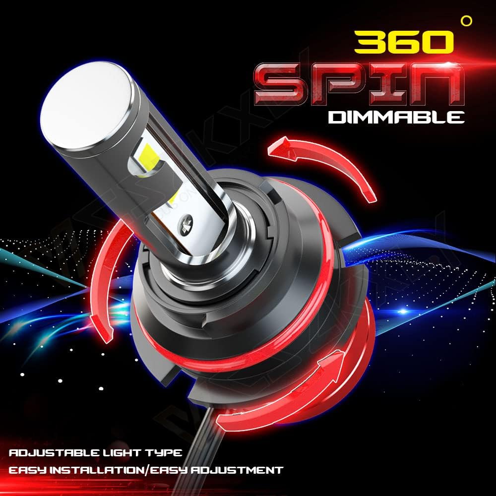 9007 HB5 LED Headlight Bulb Conversion Kit, Dual Beam, 6500K Cool White, 2-Pack G46563