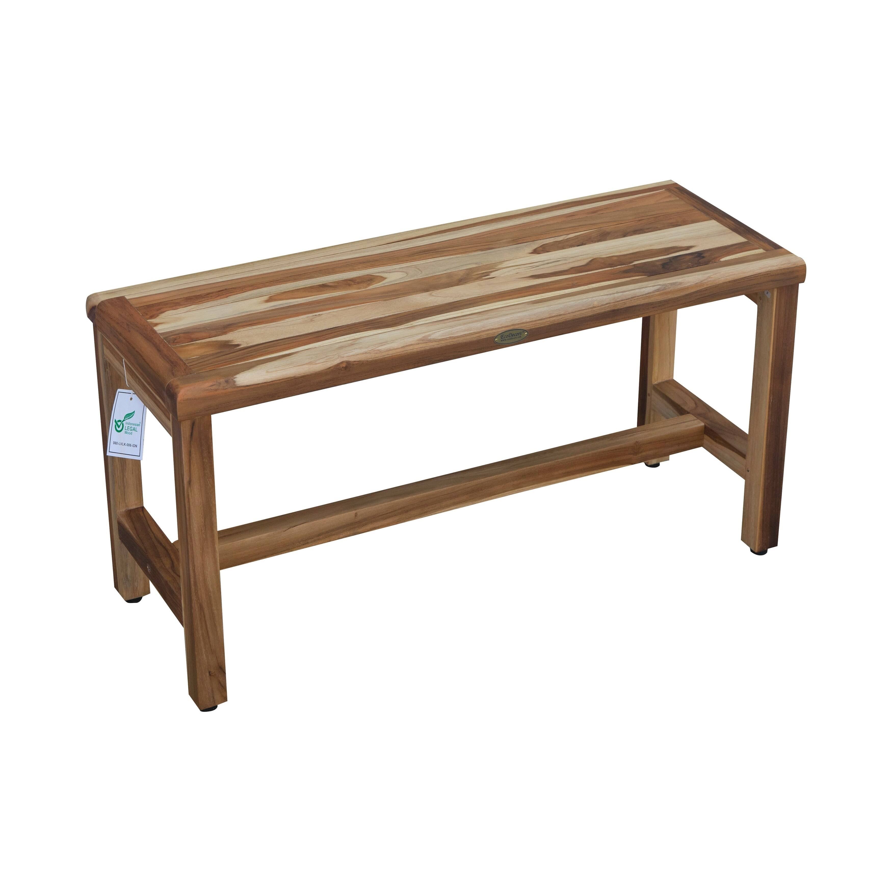 Solid Teak Shower Bench J78611